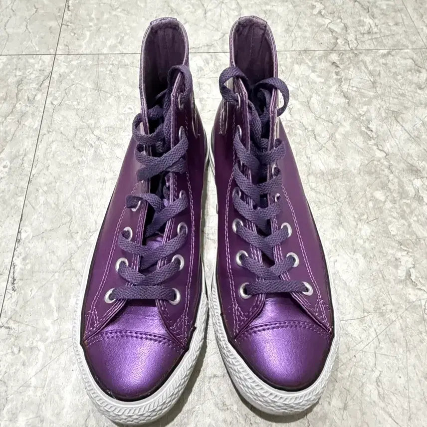 [BUNJANG] Converse Chuck Taylor All Star High Top Purple Metallic / 컨버스 척테일러 하이 퍼플 메탈릭 5 1/2