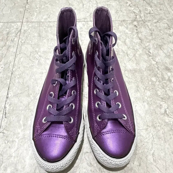 [BUNJANG] Converse Chuck Taylor All Star High Top Purple Metallic / 컨버스 척테일러 하이 퍼플 메탈릭 5 1/2