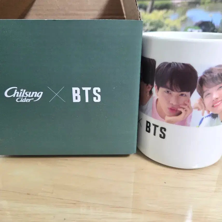 [BUNJANG] BTS Chilsung Cider Collaboration Mug Cup / 방탄 칠성사이다 머크컵 판매해요!