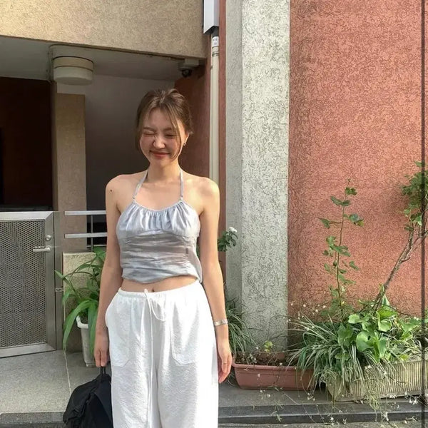 [BUNJANG] Thanat Grain Pants White / 타낫 그레인 이즈 팬츠 화이트