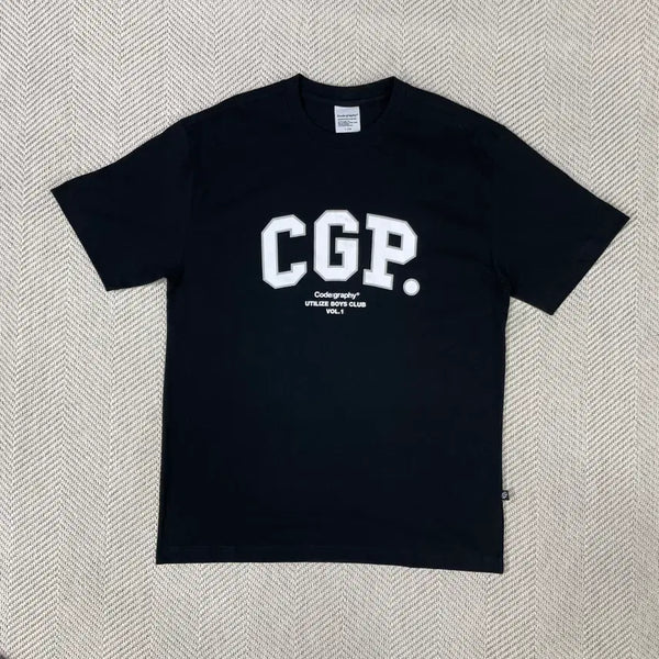 [BUNJANG] Code Graphy Logo Short Sleeve T-Shirt / 코드그라피 로고 반팔 티셔츠