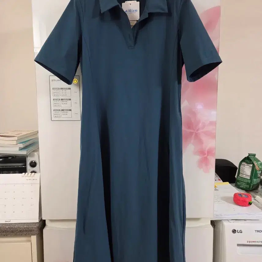 [BUNJANG] Uniqlo Airism Shirt Dress / 유니클로 에어리즘 원피스 새거
