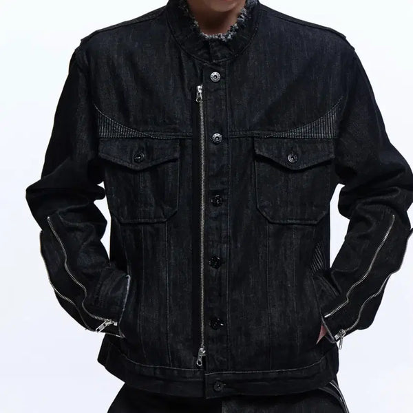 [BUNJANG] RSSC Black Denim Trucker Jacket Size 1 / 새상품) rssc 흑청 데님 자켓 1사이즈