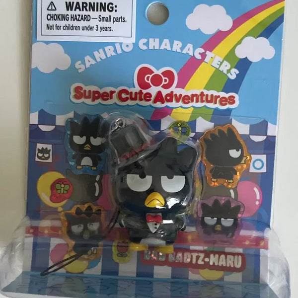 [BUNJANG] Sanrio Super Cute Adventure Bad Badtz-Maru Sticker Strap Keychain / 산리오 슈퍼큐트 어드벤처 배드 바츠마루 스티커 스트랩 키링