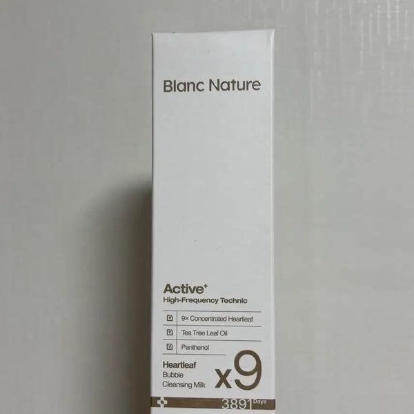 [BUNJANG] Blanc Nature Centella Bubble Cleansing Milk (Sealed) / [미개봉] 블랑네이처 어성초 버블 클렌징 밀크