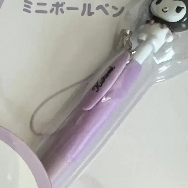 [BUNJANG] Sanrio Kuromi Mini Ballpoint Pen Strap Keychain / 산리오 쿠로미 미니 볼펜 스트랩 키링
