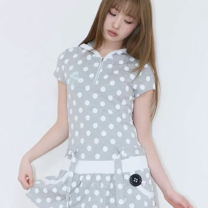 [BUNJANG] Love is True Dot Mini Dress / 러브이즈트루 도트 미니 원피스