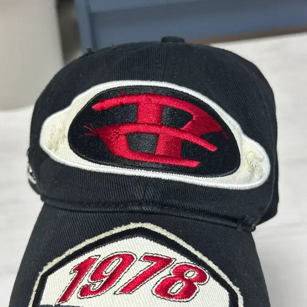 [BUNJANG] Diesel C-Braf Embroidered Patch Ball Cap Black / 디젤 C-브래프 자수 패치 볼캡 블랙