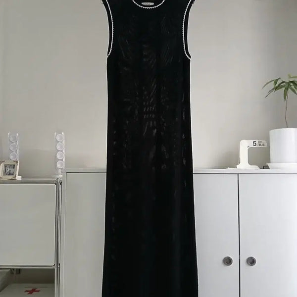 [BUNJANG] COS Black Knit Long Dress / COS 블랙 니트 롱 원피스
