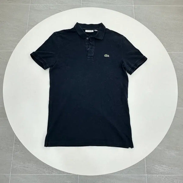 [BUNJANG] Lacoste Classic Fit Polo Shirt Black US3 M / 라코스테 클래식 핏 폴로 셔츠 블랙 US3 M 95-100