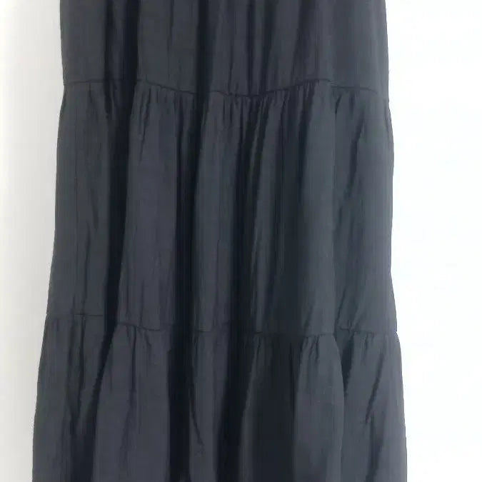 [BUNJANG] Black Tiered Long Skirt (Size 99-100) / 블랙 캉캉 롱스커트 99~100