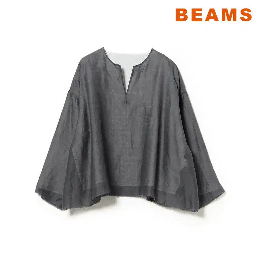 [BUNJANG] BEAMS BOY x HAVERSACK Rami Twill Reversible Pullover Shirt / 빔즈 보이 하버색 라미 트윌 리버서블 풀오버 셔츠