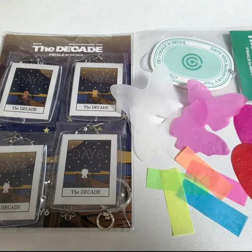 [BUNJANG] DAY6 The DECADE Encore Fanclub Gift Keyring and Air Freshener Set / 데이식스 더데케이드 앙콘 팬클럽기프트