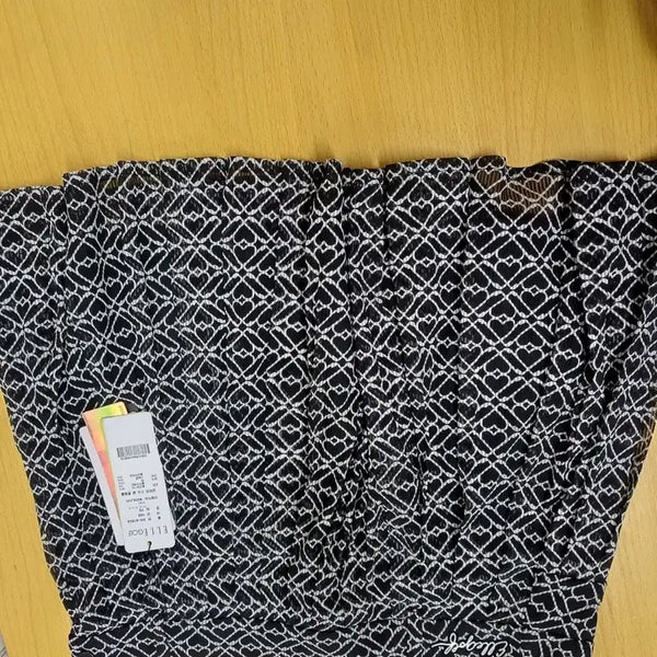 [BUNJANG] Elle Golf Chiffon Heart Pattern Midi Skirt / 엘르 골프 치시폰 하트패턴