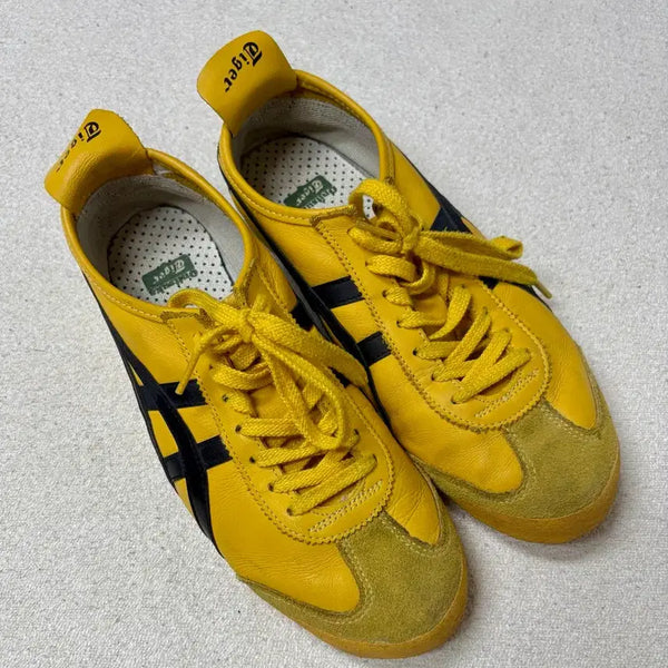 [BUNJANG] Onitsuka Tiger Mexico 66 Yellow Black Shoes / 오니츠카타이거 멕시코 66 옐로우 블랙