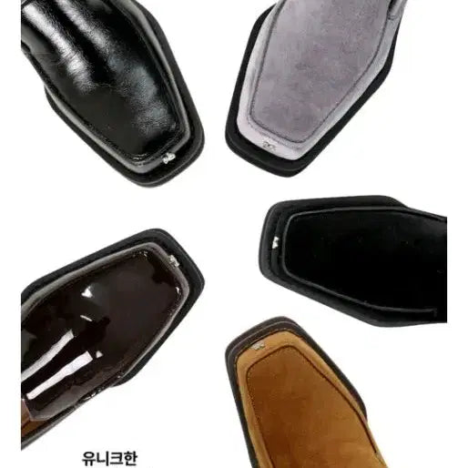 [BUNJANG] Gang Nama Five-Sided Loafers Wrinkled Black / 강자매 오각로퍼 링클블랙