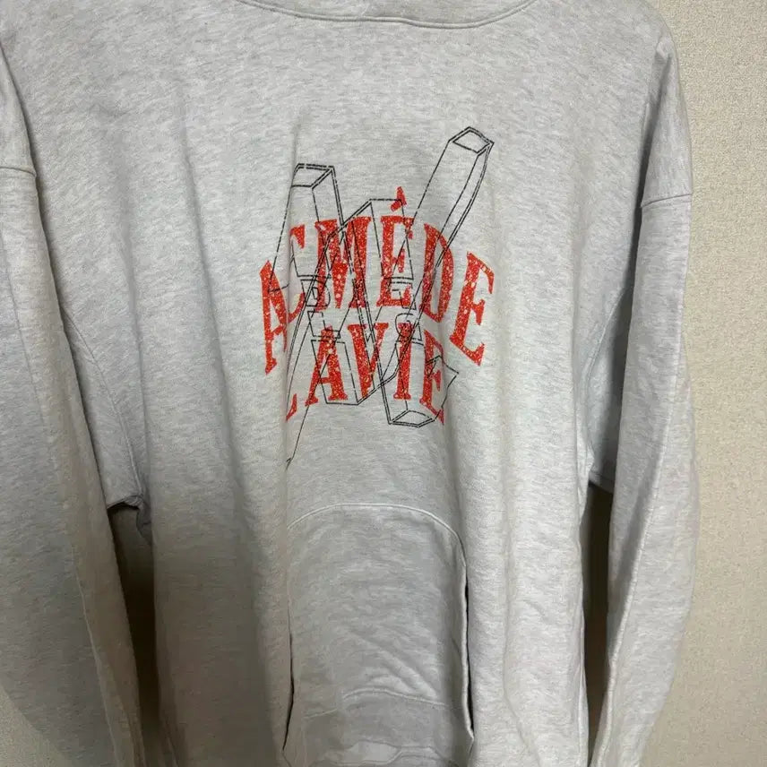 [BUNJANG] ACMEDRAWY Grey Hoodie / 앜메드라비 그레이 후드티