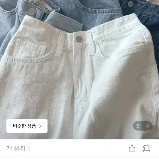 [BUNJANG] Ganaesra Summer Wide Denim Shorts M Black / 가내스라 썸머와이드데님 숏M 검정