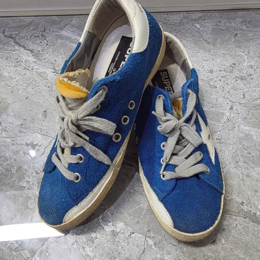 [BUNJANG] Golden Goose Superstar Blue Suede Sneakers Size 36 / 골든구스 슈퍼스타 블루 스웨이드 스니커즈 36사이즈 230~235