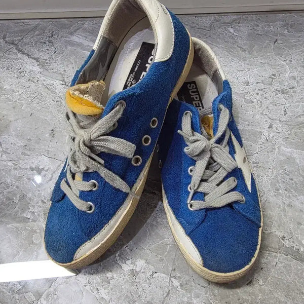 [BUNJANG] Golden Goose Superstar Blue Suede Sneakers Size 36 / 골든구스 슈퍼스타 블루 스웨이드 스니커즈 36사이즈 230~235