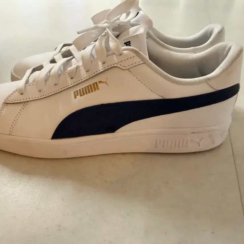 [BUNJANG] Puma Sneakers White/Navy Size 280 / 푸마 스니커즈 흰색/네이비 280