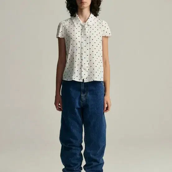 [BUNJANG] The Barnet Vivian Dot Blouse / 더바넷 비비안 도트 블라우스