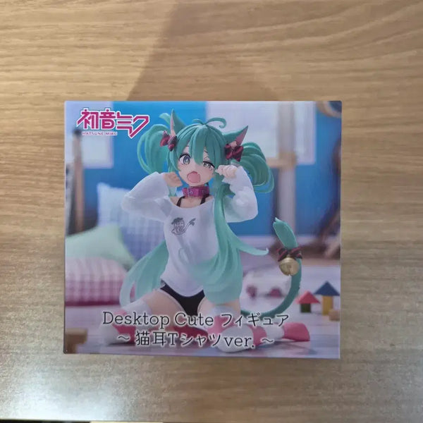 [BUNJANG] Hatsune Miku Cat Ear T-shirt Figure / 하츠네 미쿠 고양이 귀 티셔츠 피규어