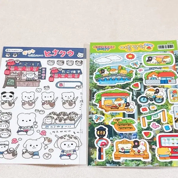 [BUNJANG] Hinakuu Character Ddakku Sticker Bundle Set / 다꾸스티커 다꾸씰스티커 다꾸띵 히나쿠우 다꾸일괄 캐릭터다꾸