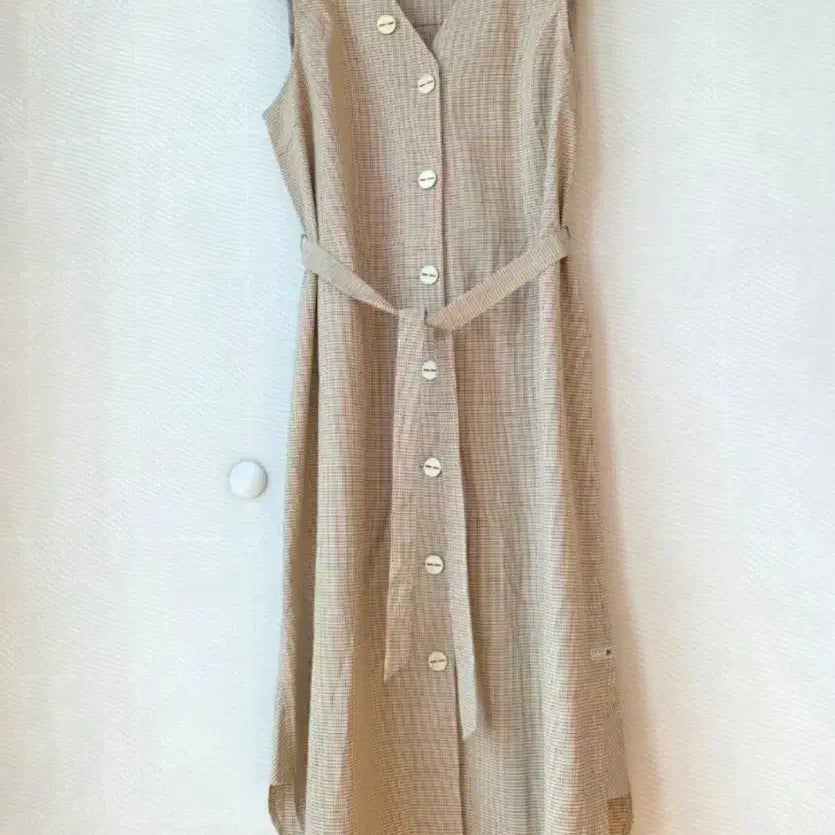 [BUNJANG] Thursday Island Checked Dress with Belt / 썰스데이아일랜드  원피스