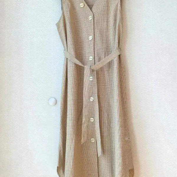 [BUNJANG] Thursday Island Checked Dress with Belt / 썰스데이아일랜드  원피스