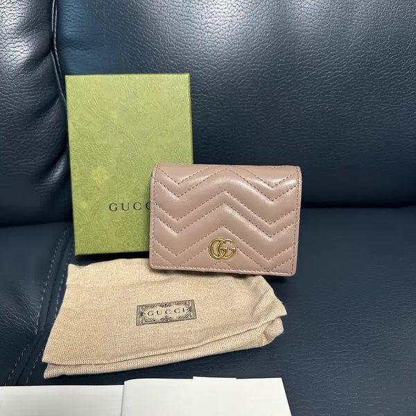 [BUNJANG] Gucci Marmont Wallet Pink / [정품] 구찌 마몽 지갑