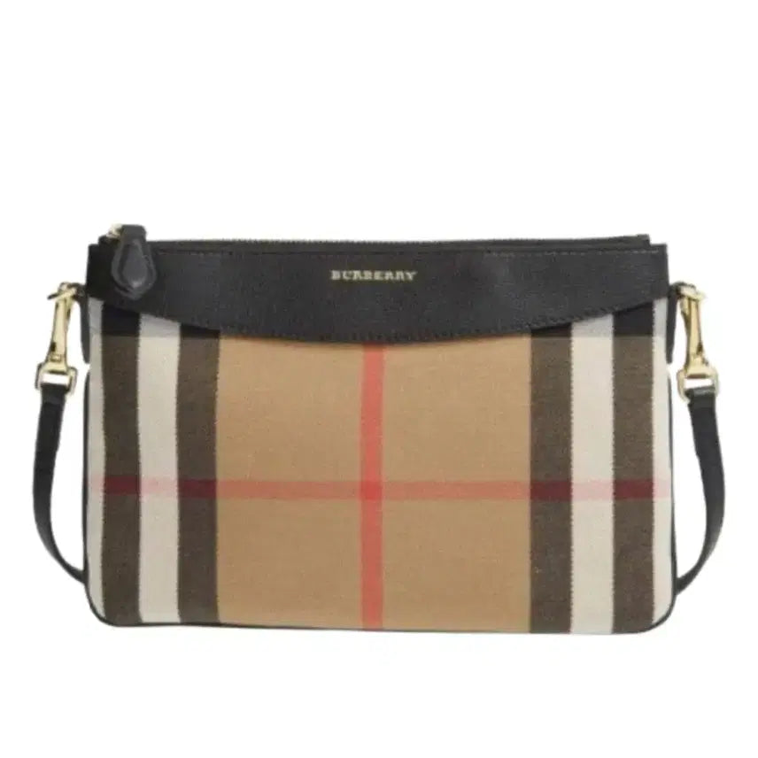 [BUNJANG] Burberry House Checkciato Crossbody Shoulder Bag Navy Black / 버버리 하우스체크 페이토 크로스바디백 크로스백 숄더백 체크 네이비 블랙