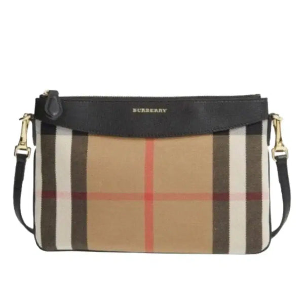 [BUNJANG] Burberry House Checkciato Crossbody Shoulder Bag Navy Black / 버버리 하우스체크 페이토 크로스바디백 크로스백 숄더백 체크 네이비 블랙