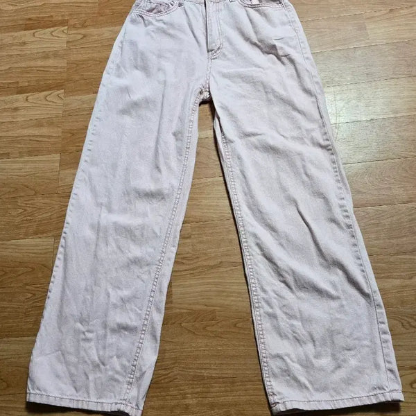 [BUNJANG] Light Pink Straight Fit Pants / 연핑크 일자핏 댓님