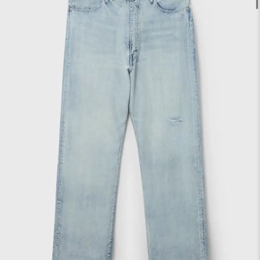 [BUNJANG] Auralee 26ss Selvedge Faded Light Bleach Denim Pants / 오라리 26ss 셀비지 페이디드 라이트 블리치 데님 팬츠