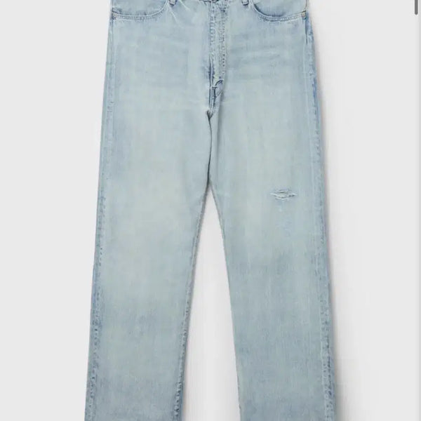 [BUNJANG] Auralee 26ss Selvedge Faded Light Bleach Denim Pants / 오라리 26ss 셀비지 페이디드 라이트 블리치 데님 팬츠