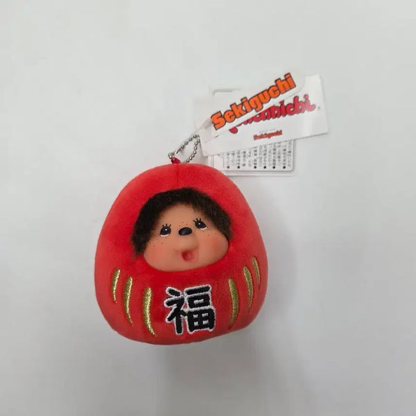 [BUNJANG] Daruma Monchhichi Keychain / 달마 몬치치 키링