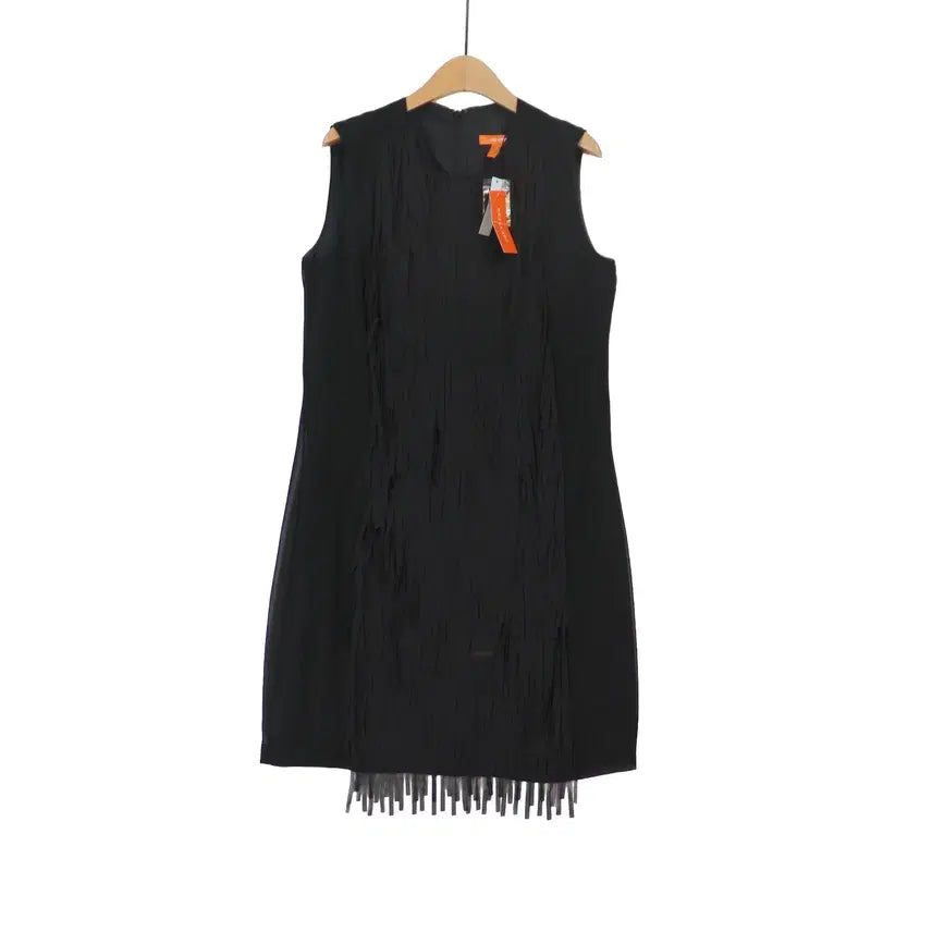[BUNJANG] JOE FRESH Black Fringe Sleeveless Dress M / JOE FRESH M 프린지 원피스 블랙 민소매 새상품