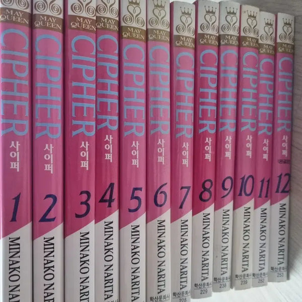[BUNJANG] Minako Narita "Cypher" Complete Manga Series (Volumes 1-12) / 사이퍼 1~12권 나리타 미나코 순정만화 만화책 완결
