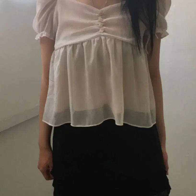 [BUNJANG] Chiffon Blouse / 쉬폰 블라우스