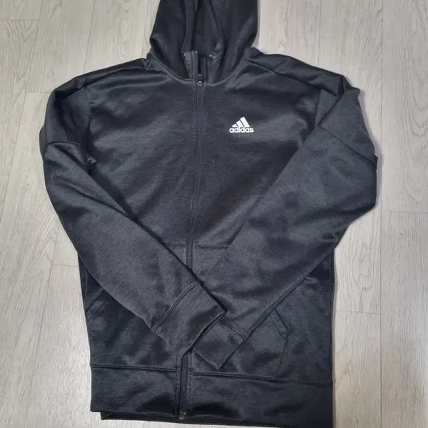 [BUNJANG] Adidas Black Hoodie Zip-up M / 아디다스 후드집업 블랙m