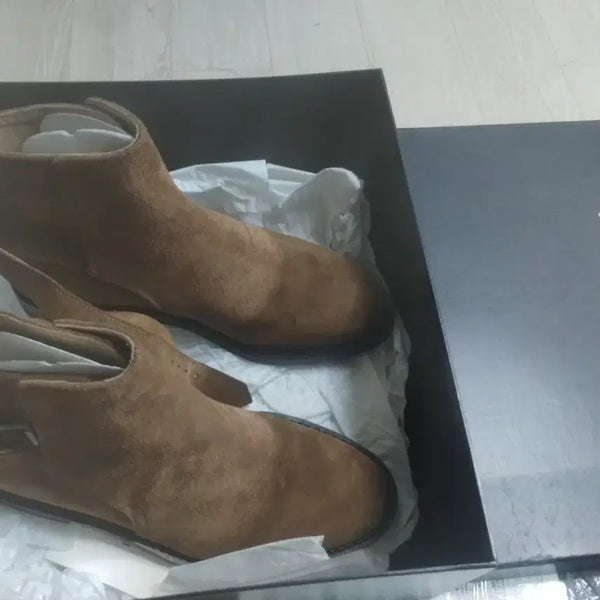 [BUNJANG] Ralph Lauren Suede Ankle Boots Camel / 랄프로렌 스웨이드 앵클 부츠 카멜