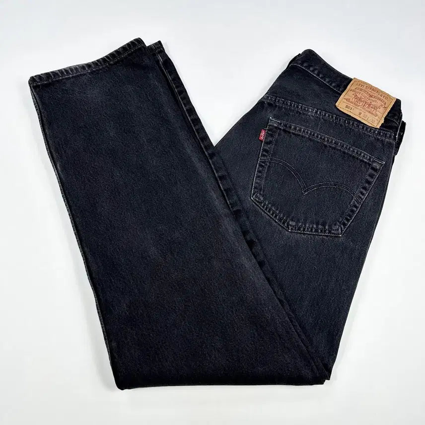 [BUNJANG] Levi's 501 Original Black-Blue Denim Pants 00s / (38) 00s 리바이스 501 오리지널 흑청 데님팬츠