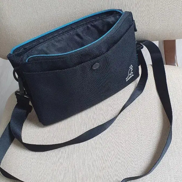 [BUNJANG] Kangol Black Crossbody Bag / 캉골 크로스백 블랙 정품