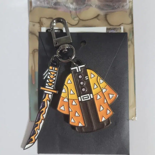 [BUNJANG] Demon Slayer Zenitsu Agatsuma Nichirin Sword Keychain / 귀멸의 칼날 팝업 젠이츠 코스튬 일륜도 키링