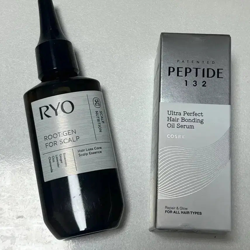 [BUNJANG] Ryo Rootgen Hair Essence & COSRX Peptide Hair Serum Bundle / 코스알엑스 펩타이드 헤어 세럼, 려 루트젠 탈모증상정문케어 두피에센스