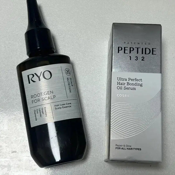 [BUNJANG] Ryo Rootgen Hair Essence & COSRX Peptide Hair Serum Bundle / 코스알엑스 펩타이드 헤어 세럼, 려 루트젠 탈모증상정문케어 두피에센스