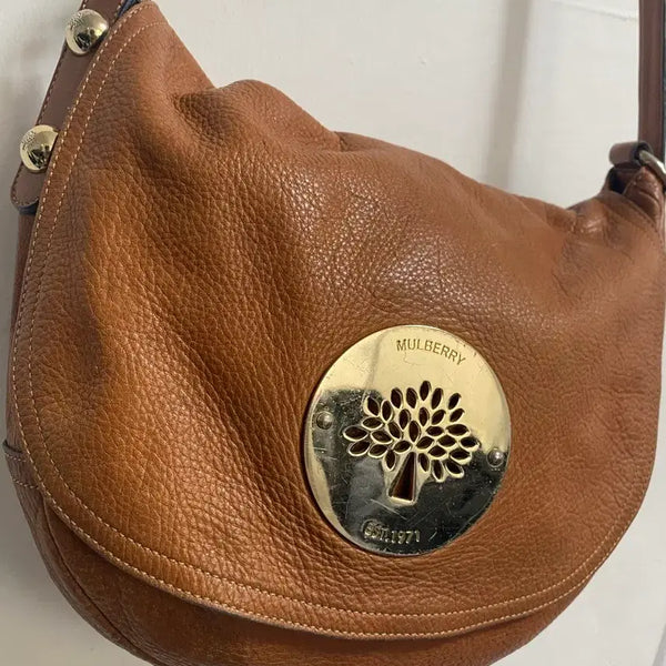 [BUNJANG] Mulberry Daria Satchel Bag Brown Leather / 멀버리 다리아 샤첼백