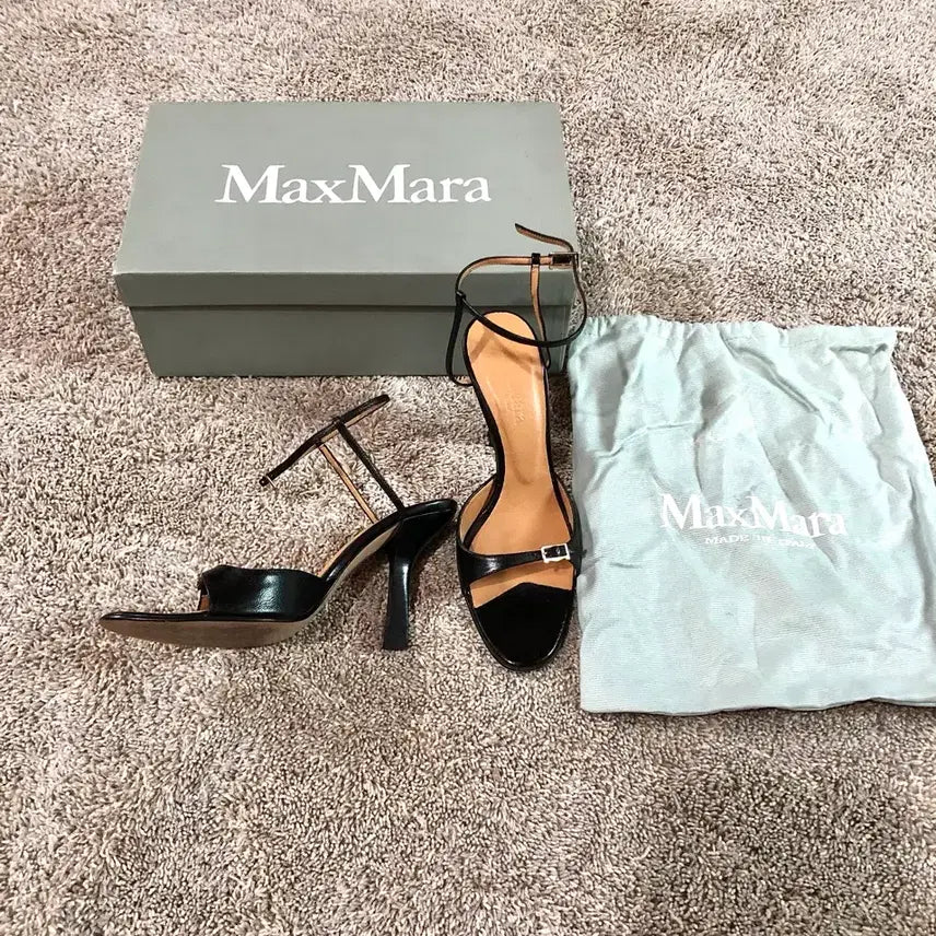 [BUNJANG] Max Mara Leather Sandals Size 36 (235) / [풀박스]막스마라 샌들 36사이즈 235사이즈 박스,더스트백 O