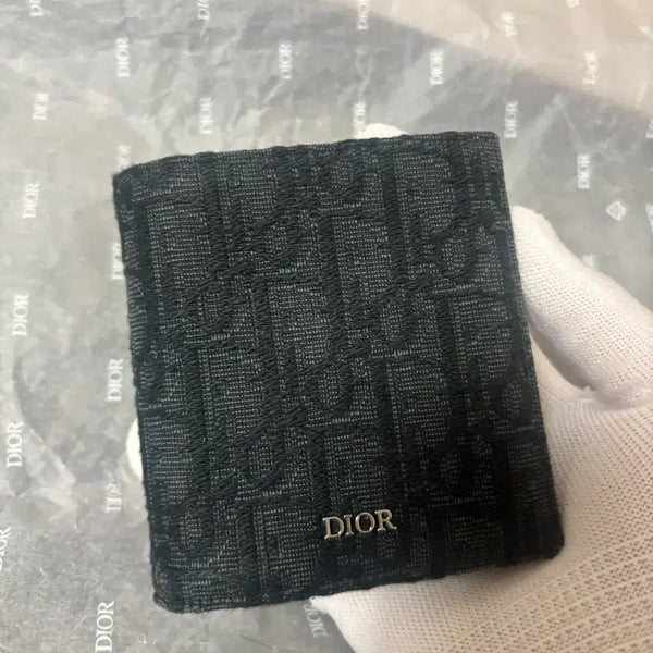 [BUNJANG] Dior Compact Vertical Jacquard Wallet / 디올 반지갑 새상품급!!